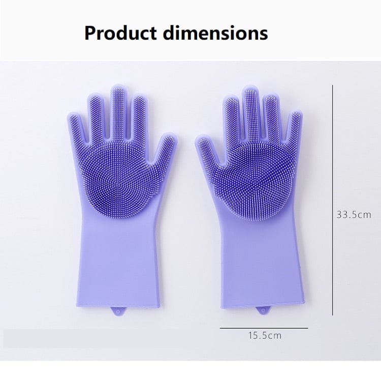 Silicone Washing Full Finger Gloves