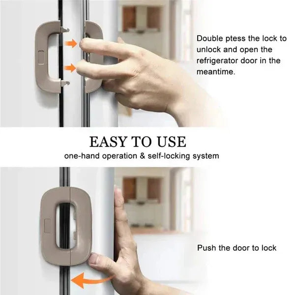 Refrigerator Safety Lock for Kids | Baby Proof Fridge Door Latch