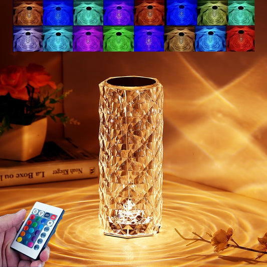 Crystal Lamp | Elegant LED Crystal Lamps for Home & Bedroom Décor"