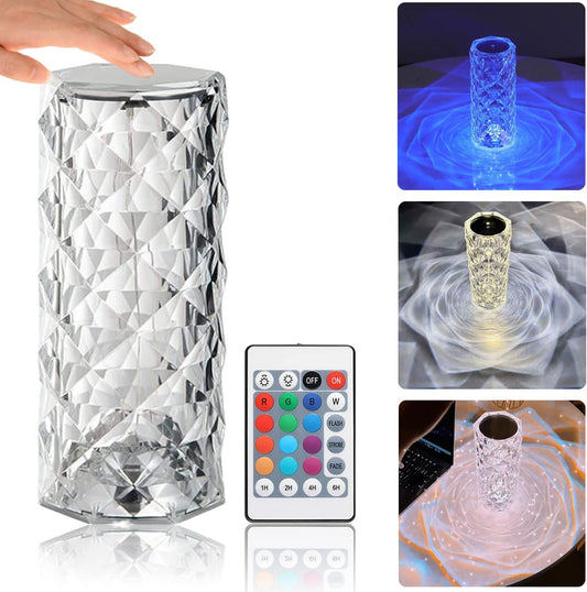 Crystal Lamp | Elegant LED Crystal Lamps for Home & Bedroom Décor"